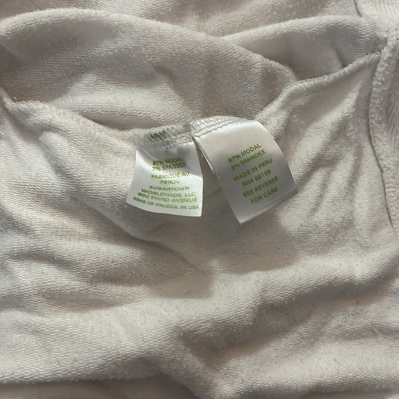 White athletic cardigan - Picture 3 of 3